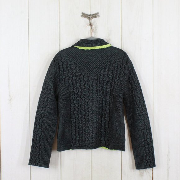 UBU Green Black Reversible Quilted Crinkle Packable Jacket Size XL - Picture 9 of 12